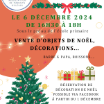 Marché de Noel école primaire
